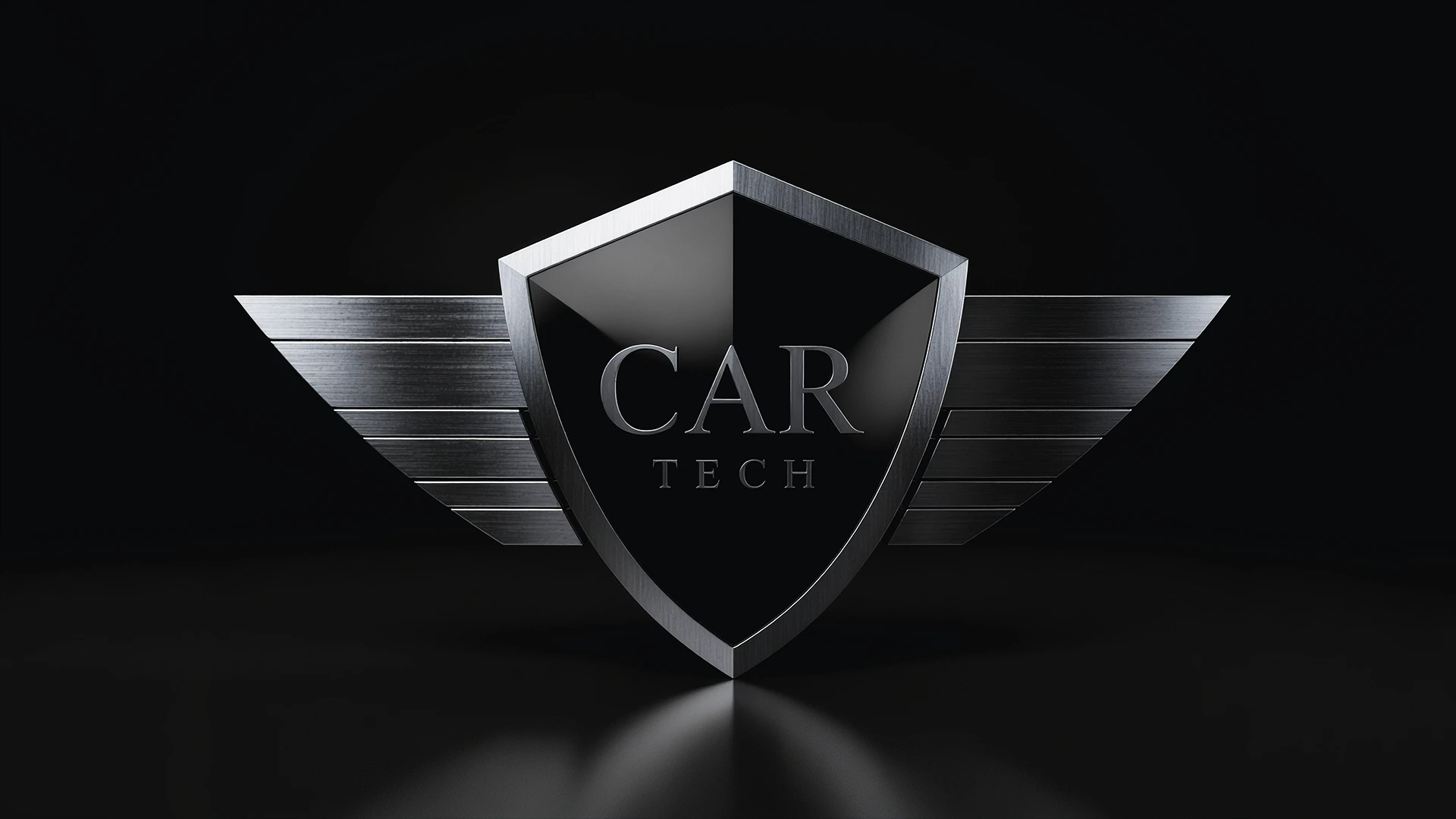 Emblema metálico da identidade Car Tech