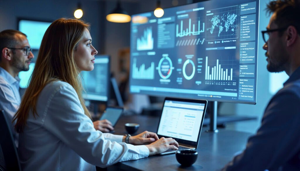 Gráfico ilustrando 8 estratégias essenciais de SEO para marketing digital, mostrando crescimento de tráfego orgânico e conversões.
